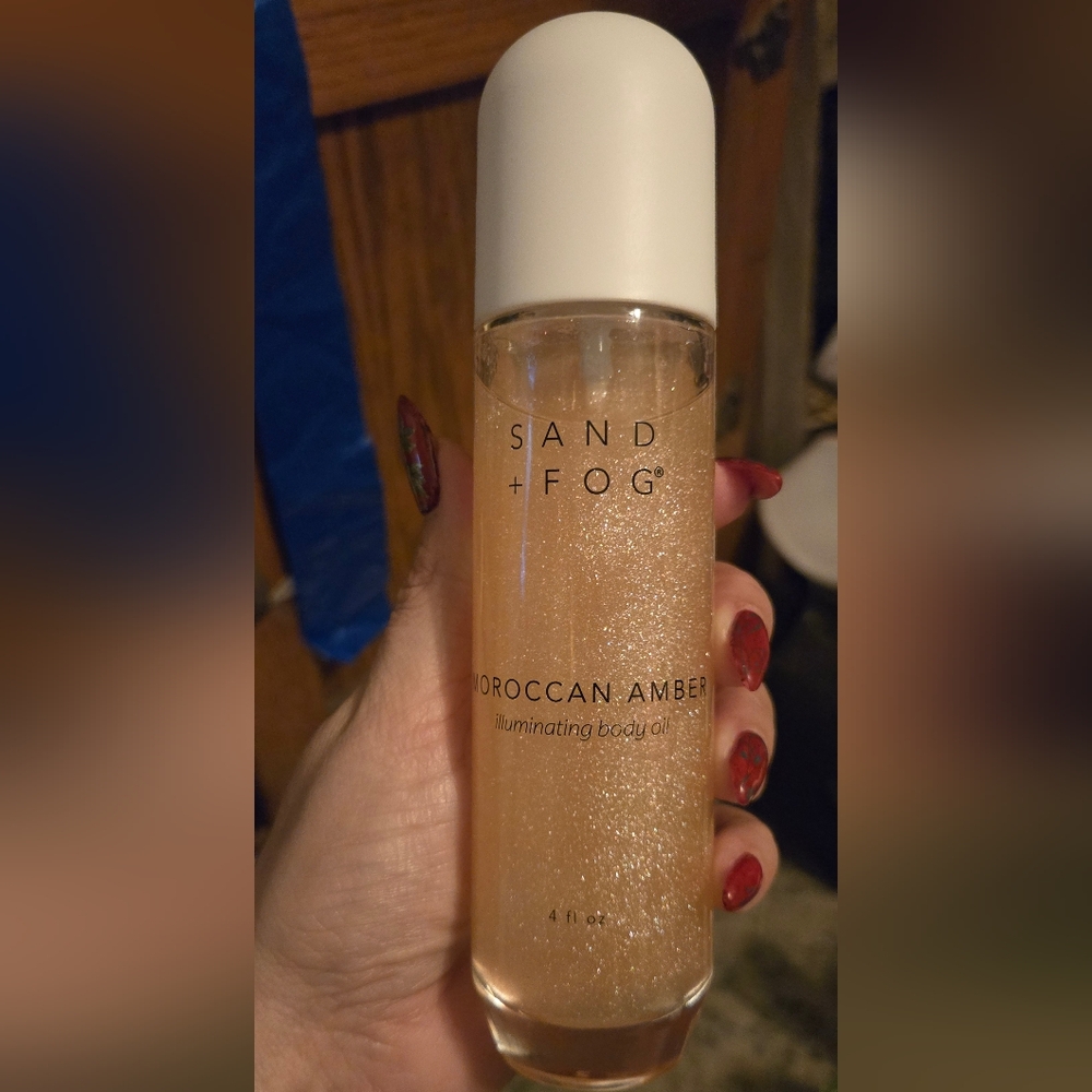 Sand + Fog Moroccan Amber Illuminating Body Oil Shimmer New